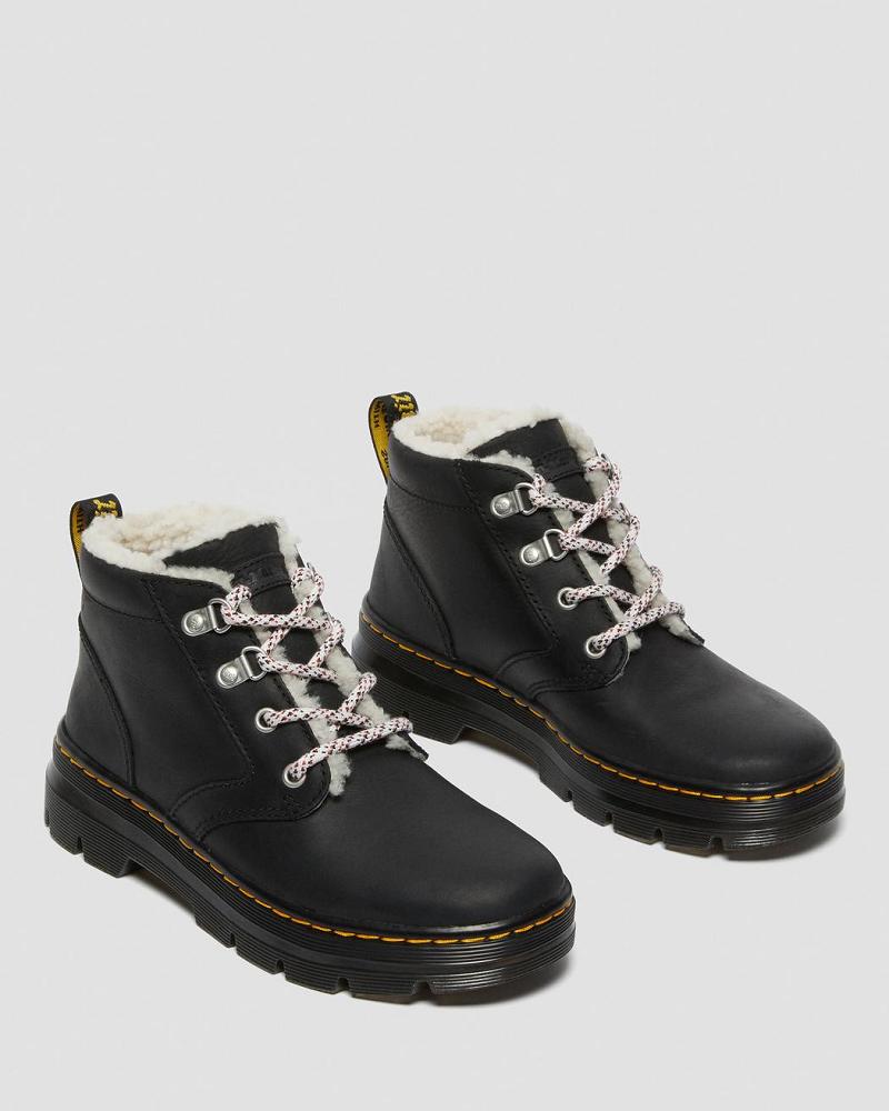 Botas Casuales Dr Martens Bonny Faux Shearling Forro Mujer Negros | MX 690NWY